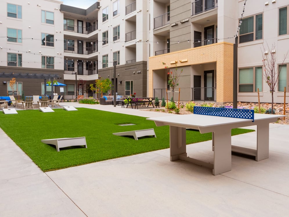 Courtyard with games