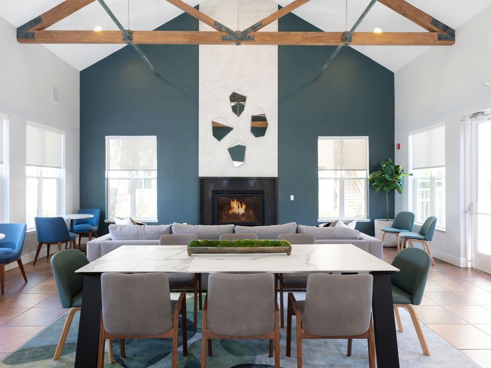 Resident lounge with co-working space