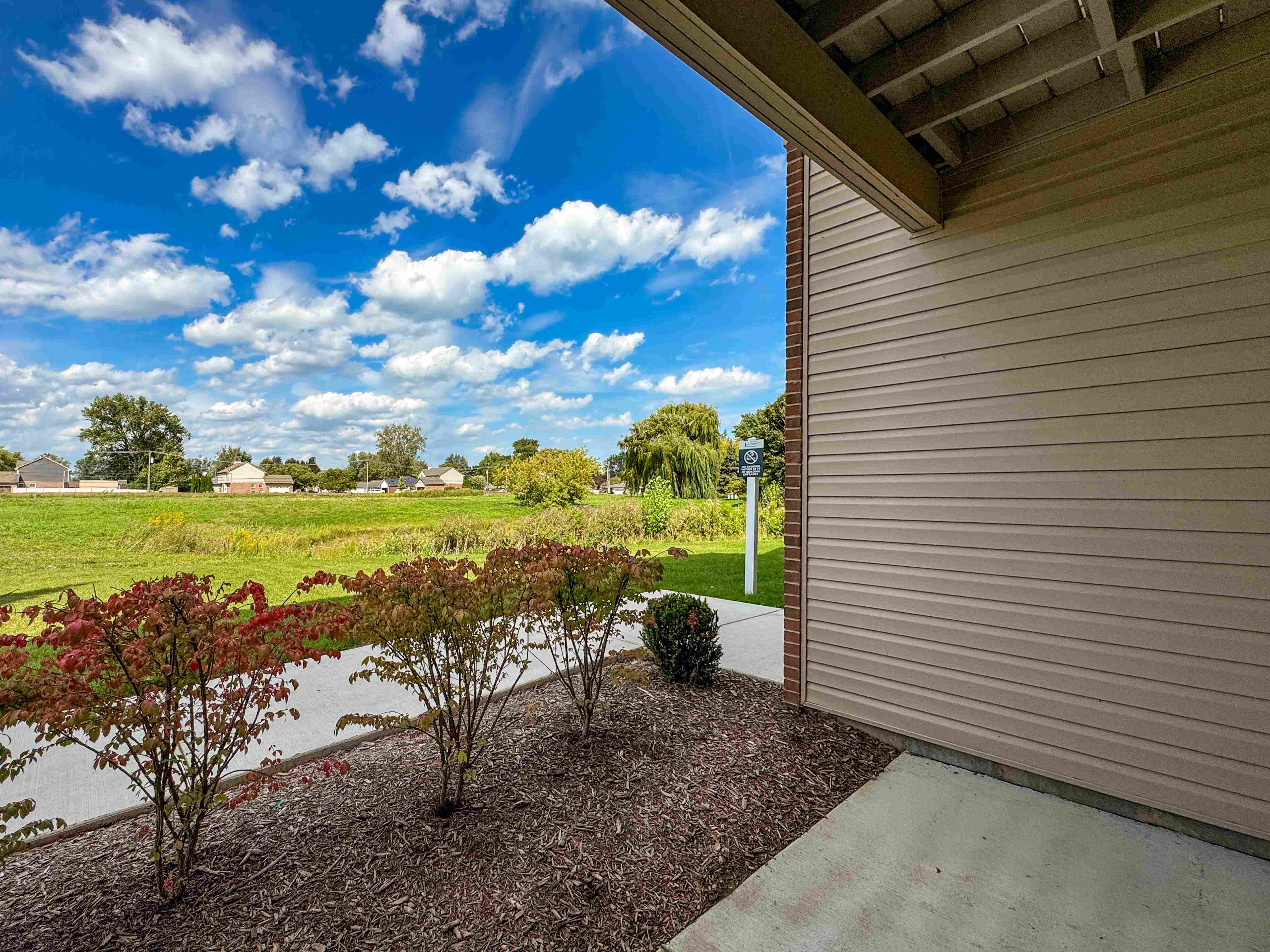 Outdoor space at Prentiss Pointe Apartments