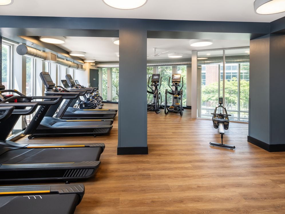 Fitness center with cardio equipment