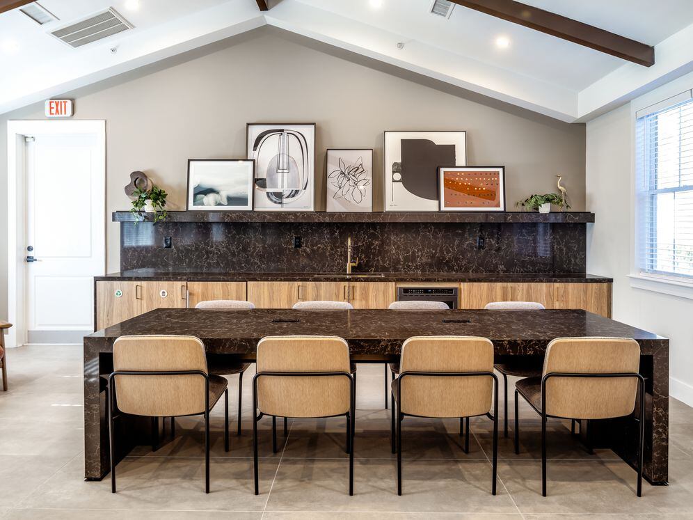 Resident lounge with kitchenette