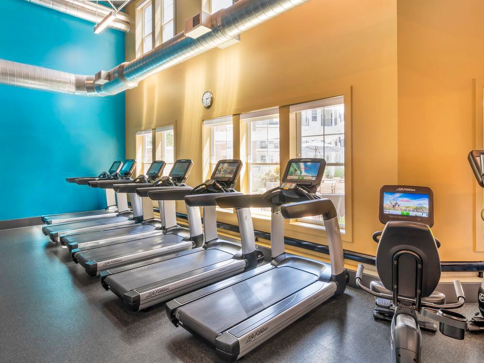 Fitness center with cardio equipment