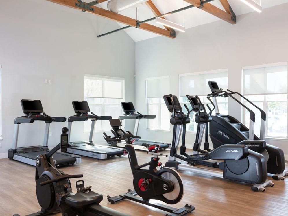 State-of-the-art fitness center with cardio equipment