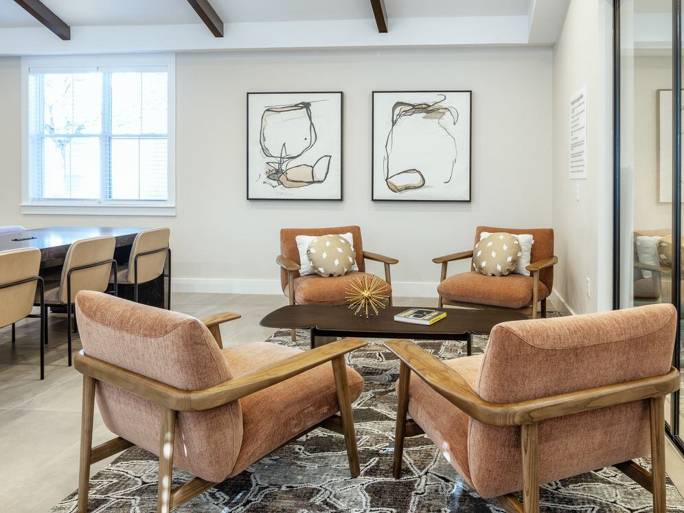 Resident lounge with seating area