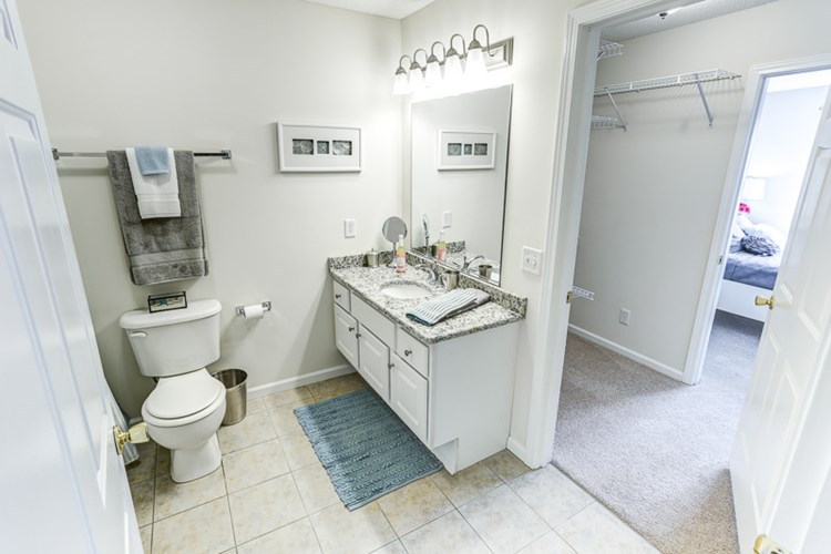 Extra Large Bathrooms with Convenient and Spacious Linen Closet