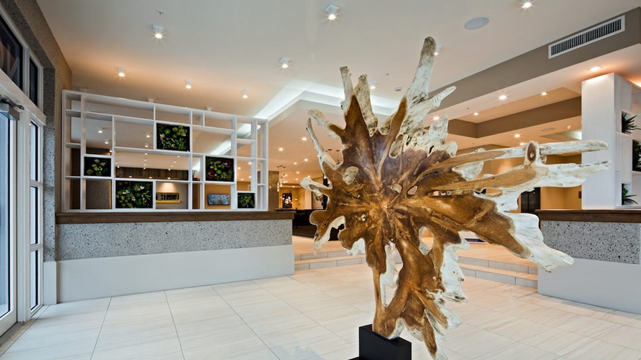 Artistic accents throughout the community.