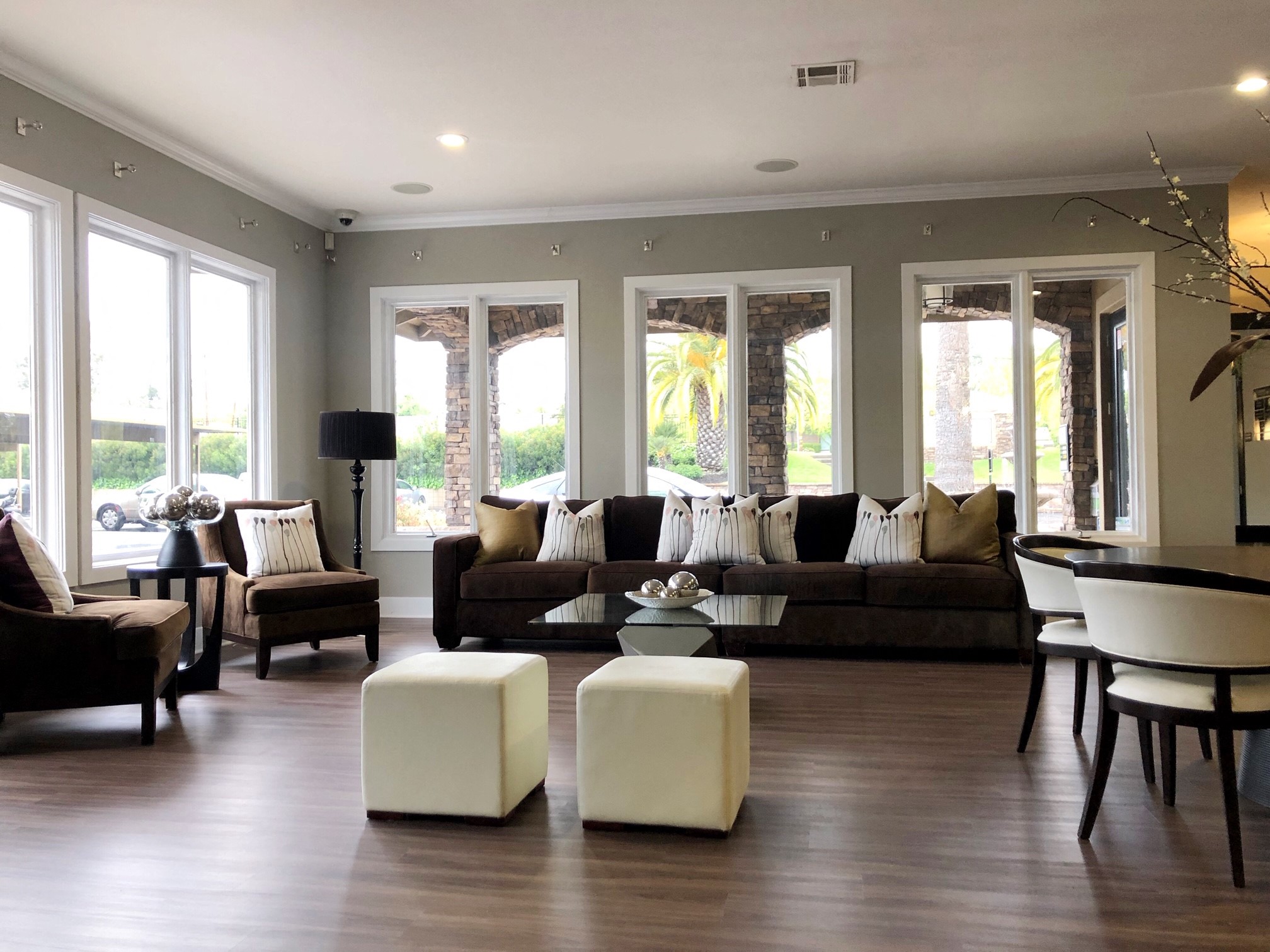 98Hundred Apartments Clubroom View from Kitchen