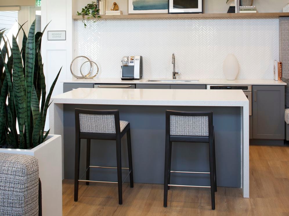 Resident lounge with kitchenette