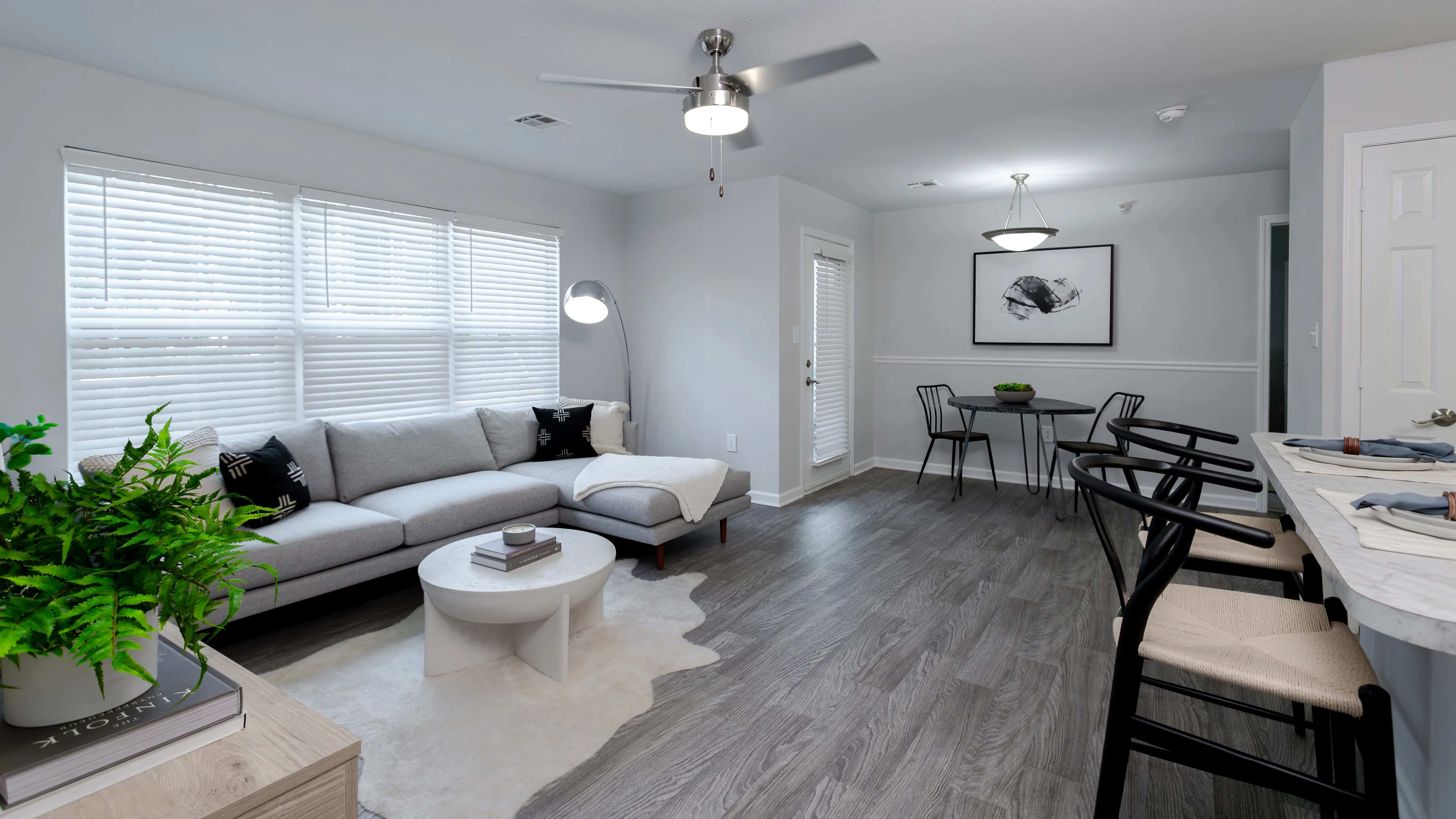 Light-drenched living rooms invite a world of possibilities.