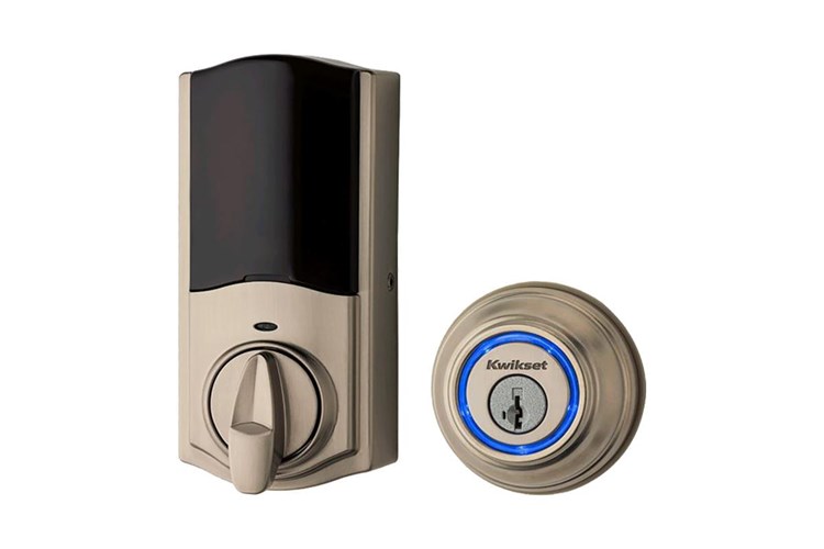 Our smart home package also includes a smart lock which you can access from an app on your phone.