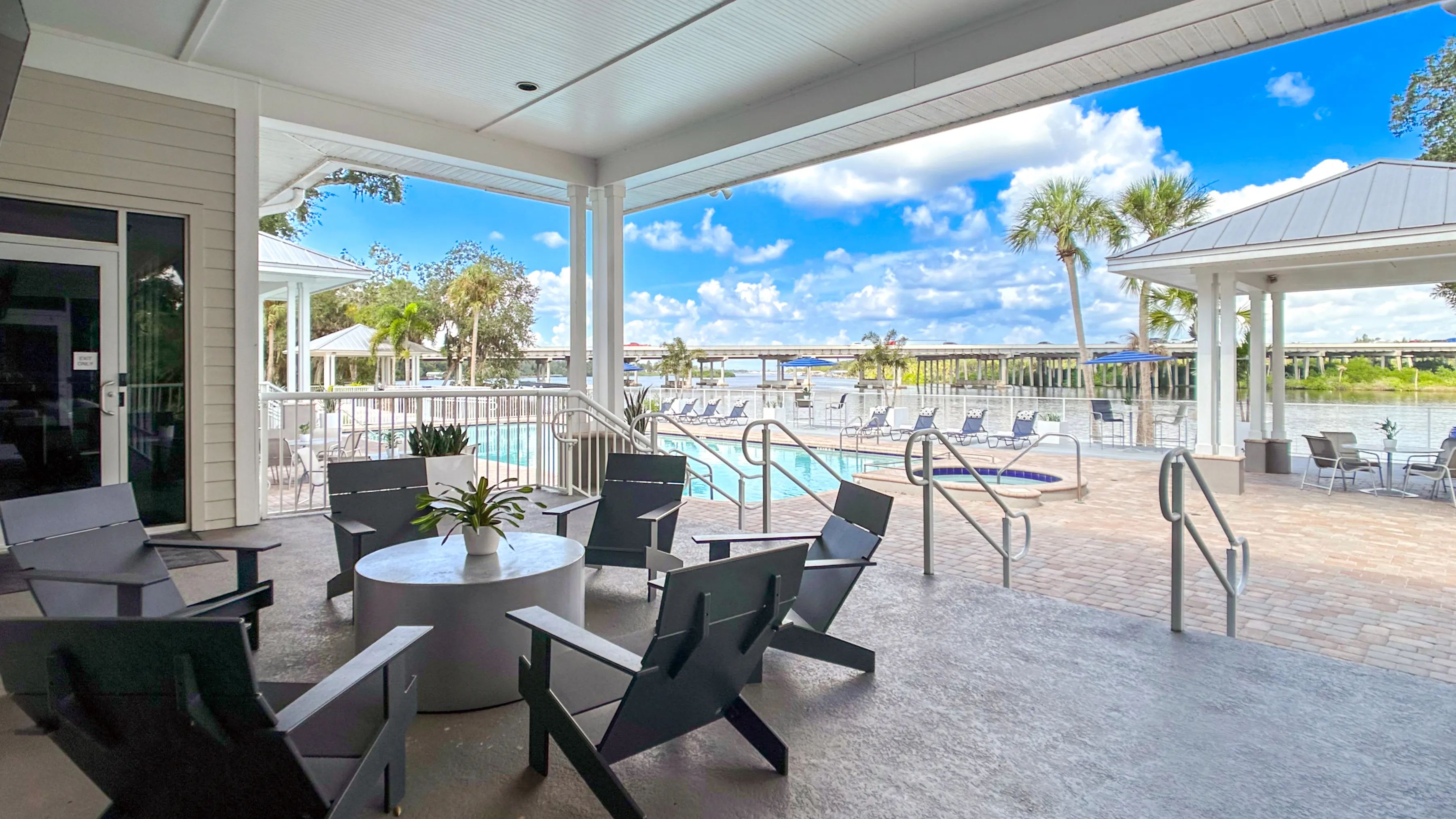 Embrace shaded comfort and indulge in moments of serenity at our covered pavilion. 