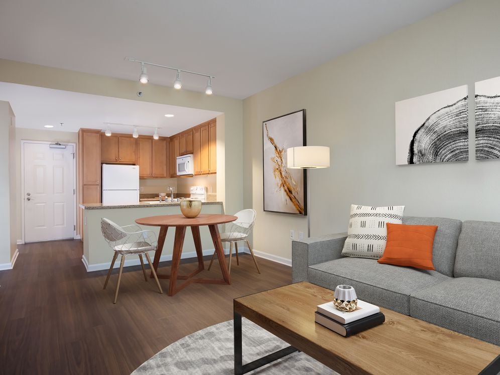 Classic Package Kitchen, living, and dining areas