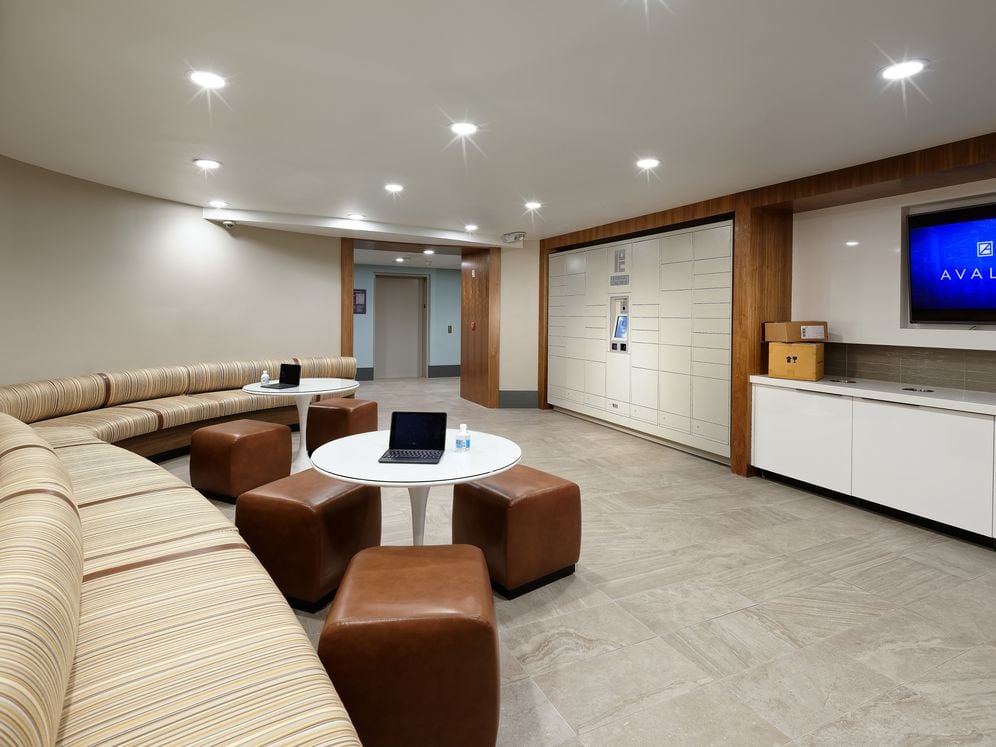 Lobby and Package Lockers