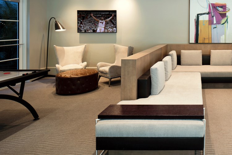 Air hockey and ample lounge seating in our clubhouse.