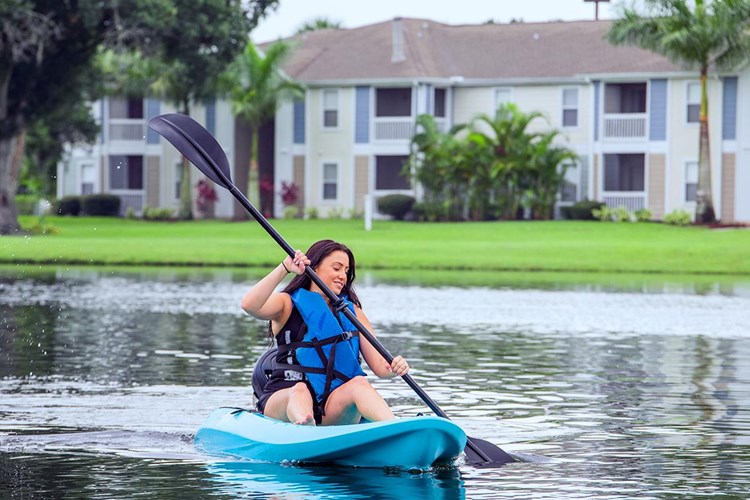 Our residents have the convenience of renting out one of our kayaks.