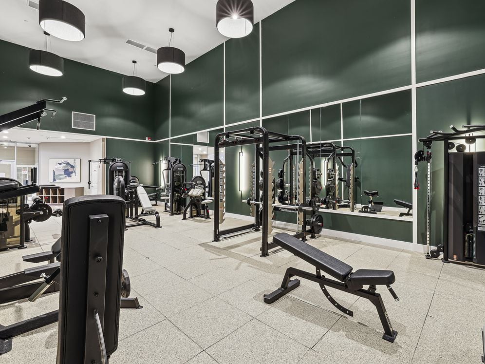 State-of-the-art fitness center with cardio equipment