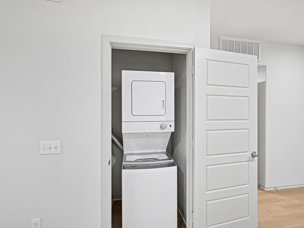 In-unit washer and dryer