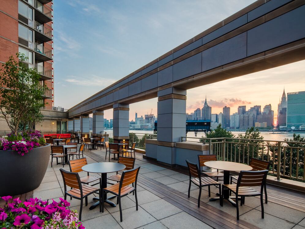 Rooftop lounge