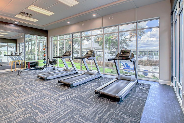 Our fitness center features cardio equipment including treadmills and spinning bikes.