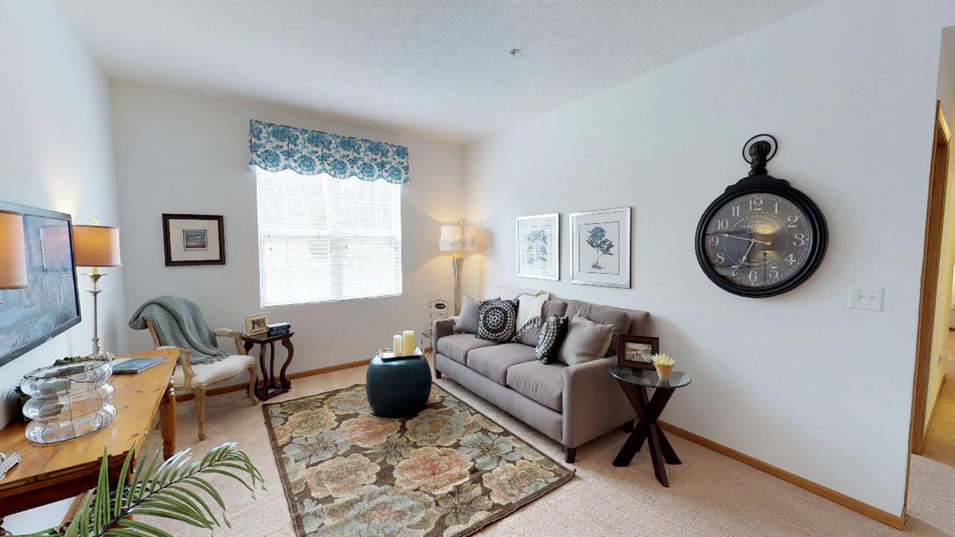 2 Bedroom 1 Bathroom Model Living Room