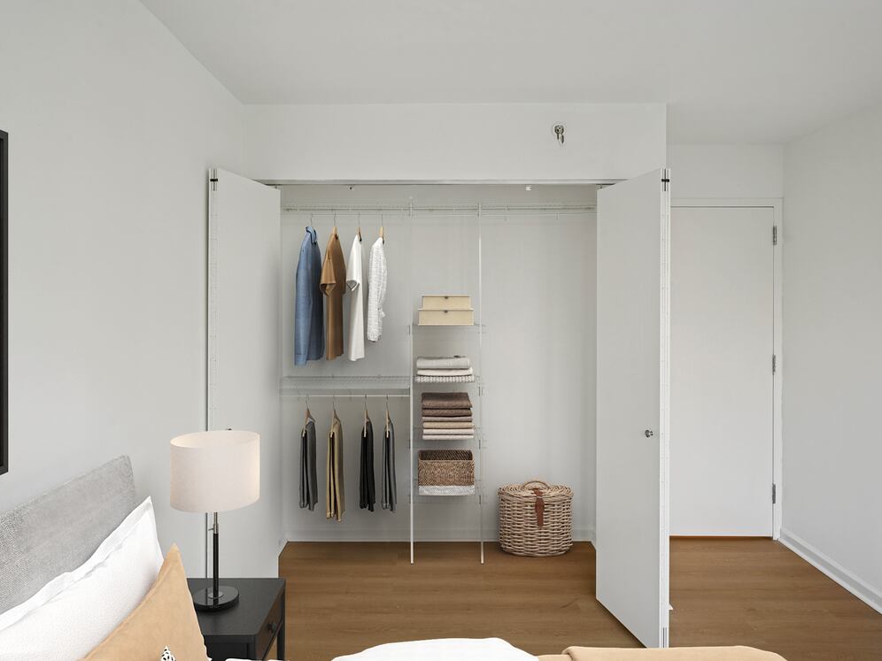 Spacious closet