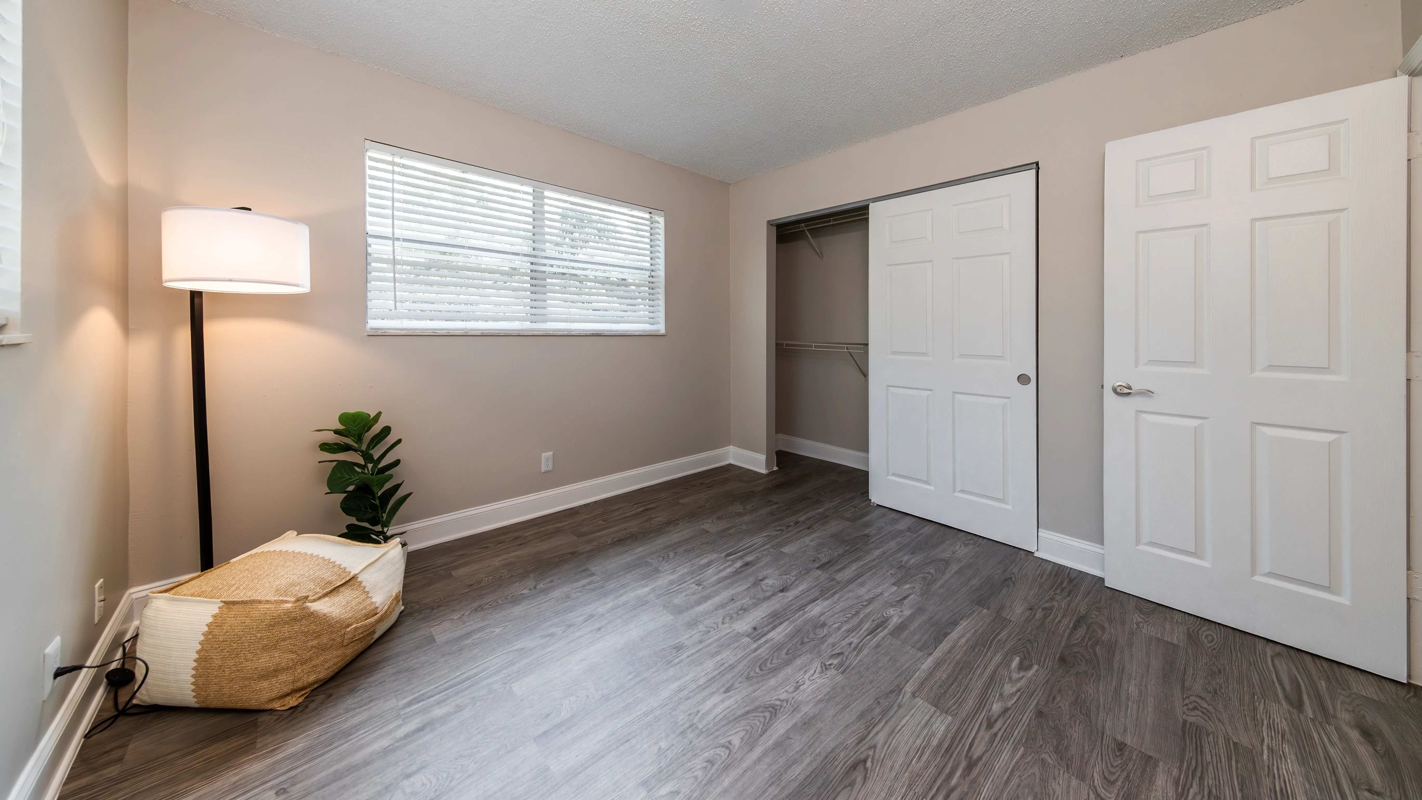 Relax in serene bedrooms featuring ample closets tailored to meet your storage desires. 