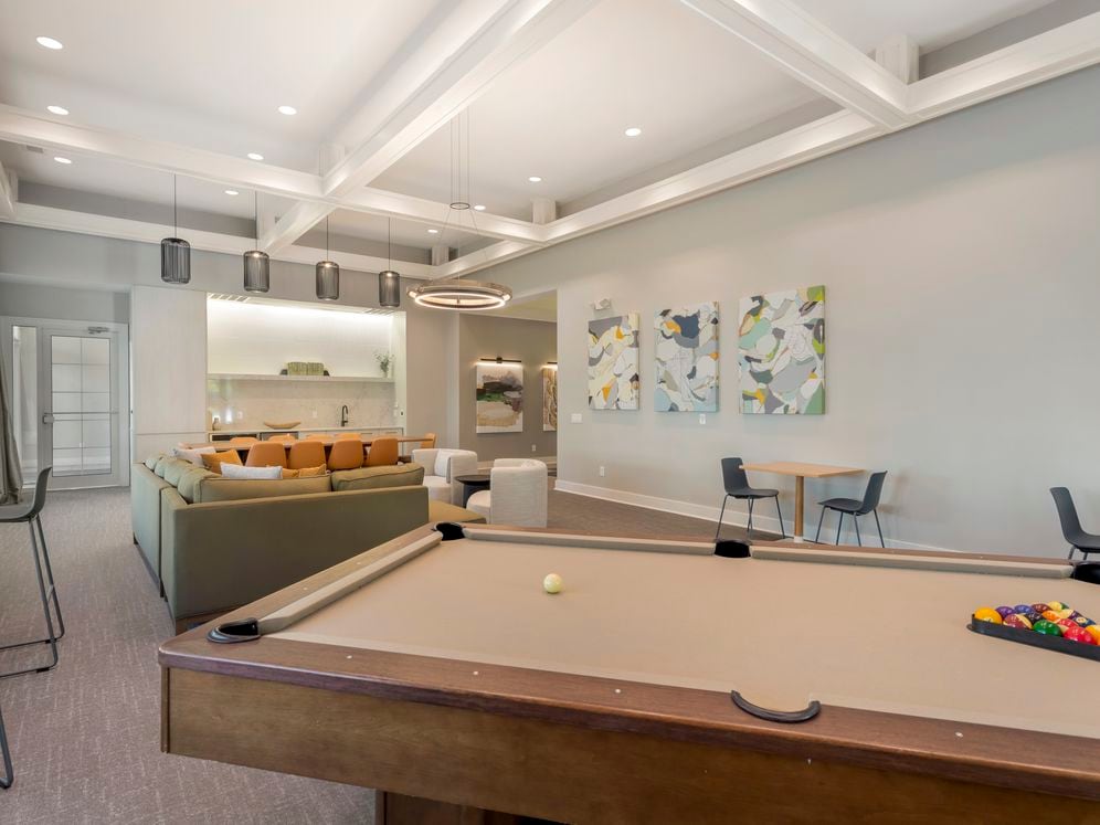 Resident lounge with gaming area