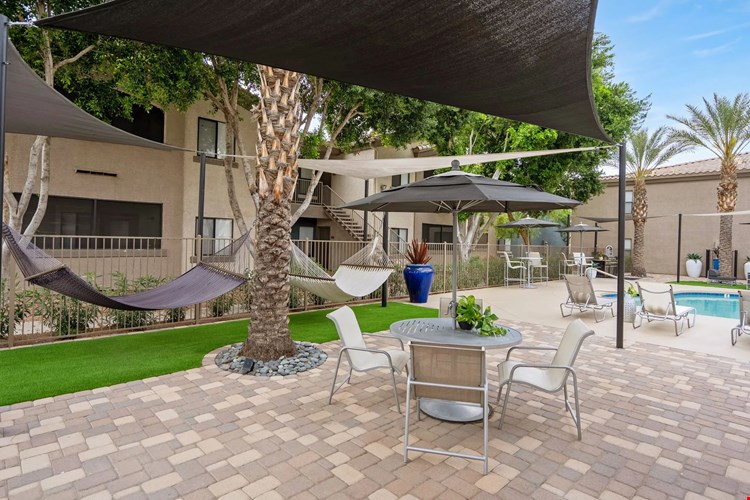 Unwind in style at our hammock garden, a perfect spot to rejuvenate.