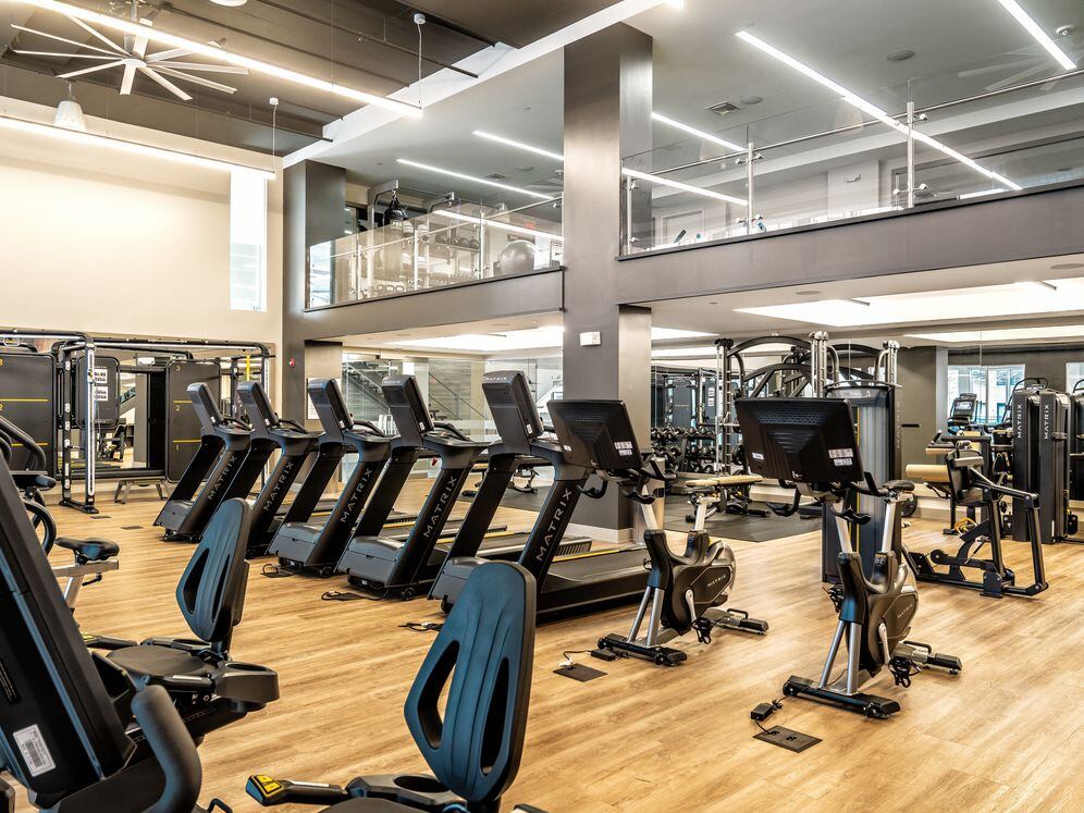 State-of-the art fitness center with cardio and strength equipment