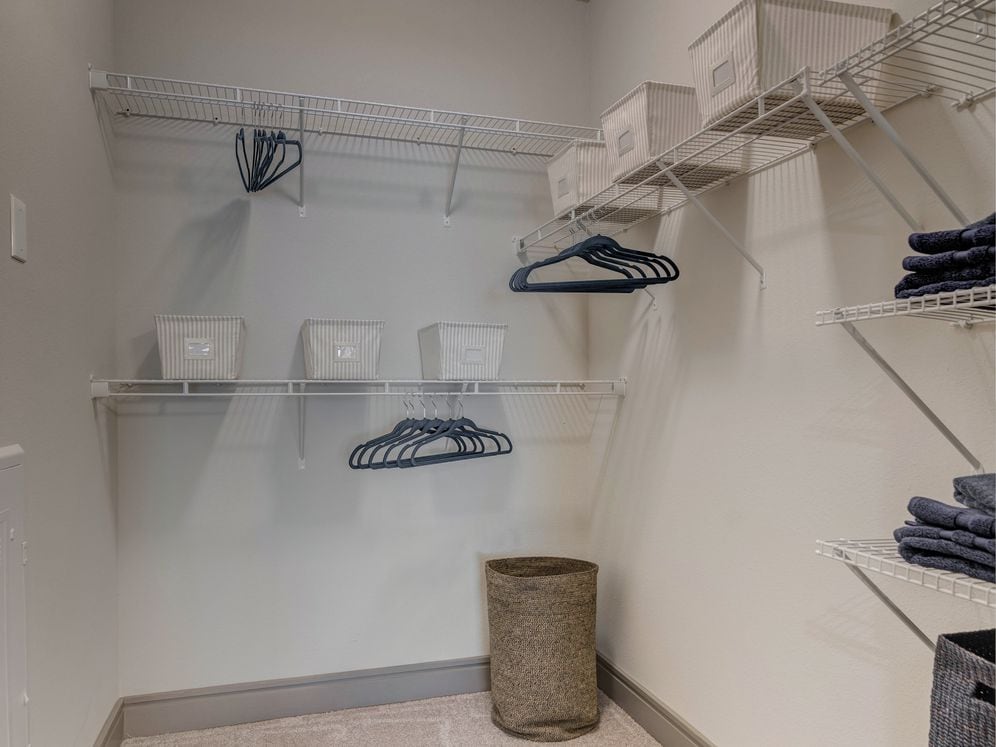 Walk-in closet (select apartments)