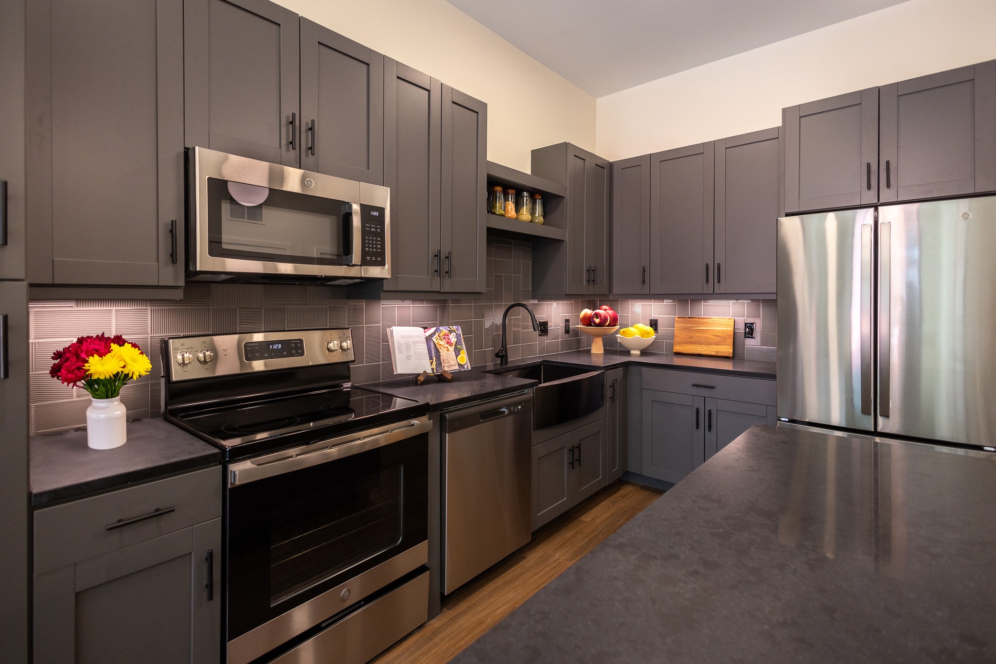 Kitchen finishes- Dark