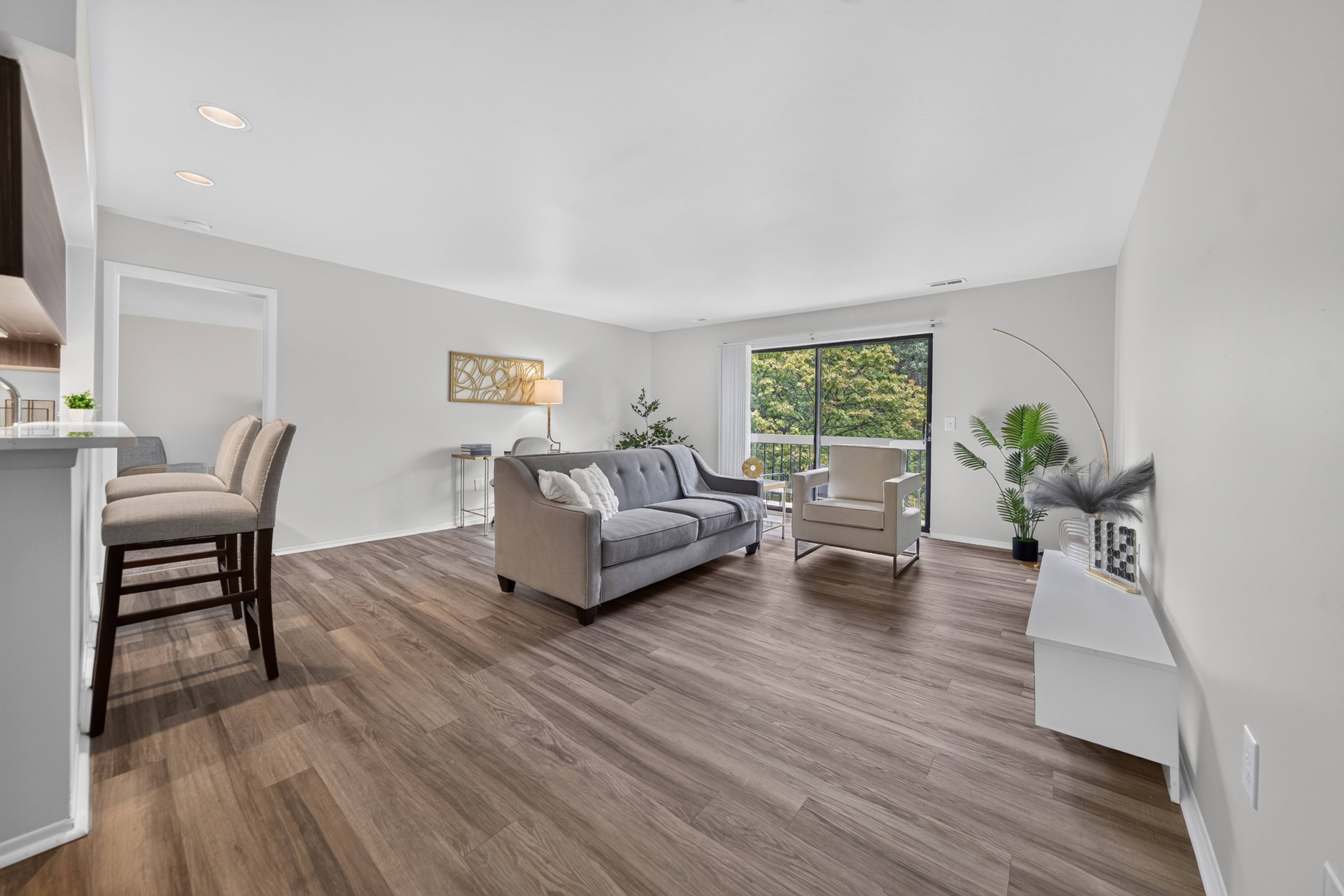 Renovated apartment home at Franklin River Apartments in Southfield, MI.