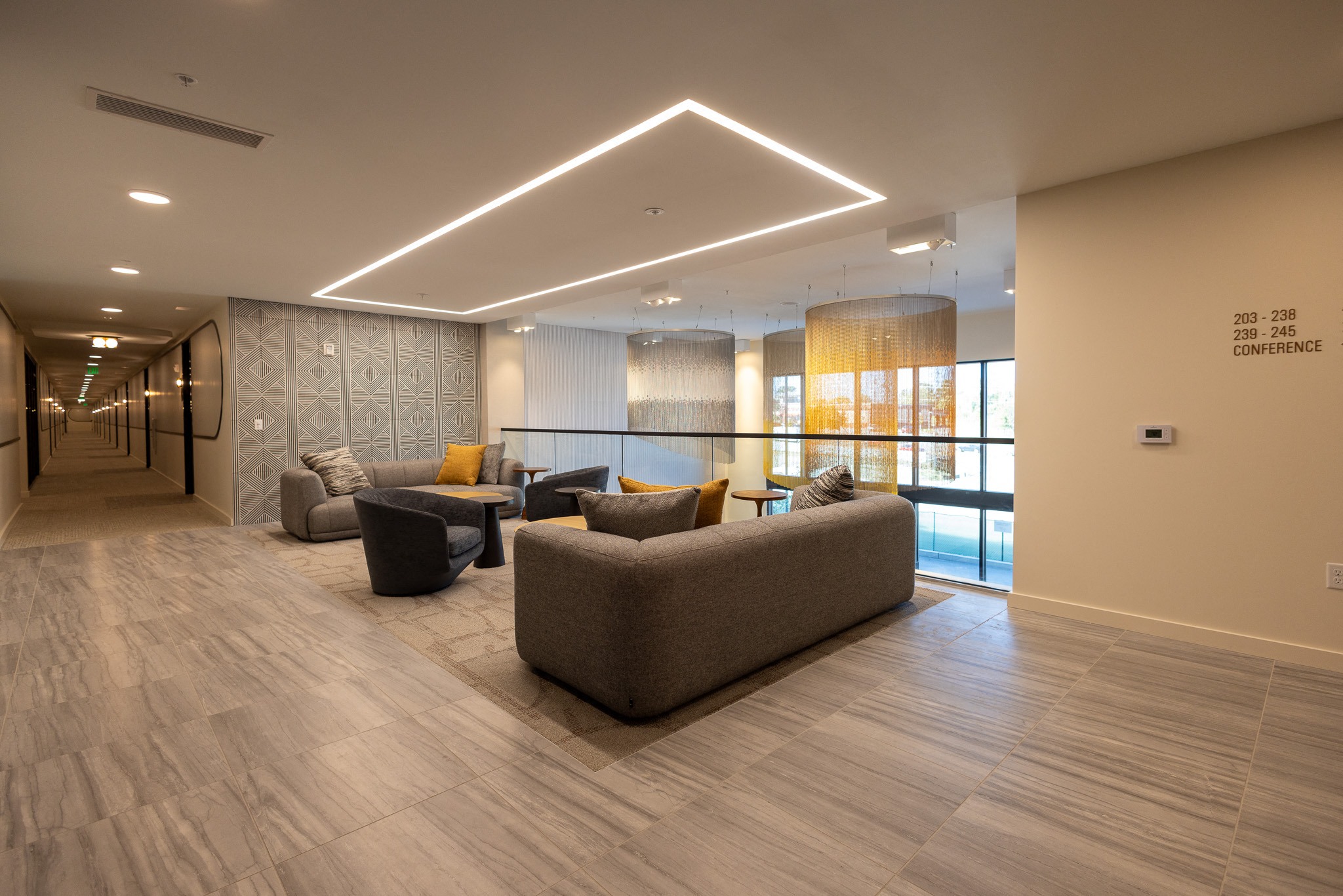 common seating area & hallway