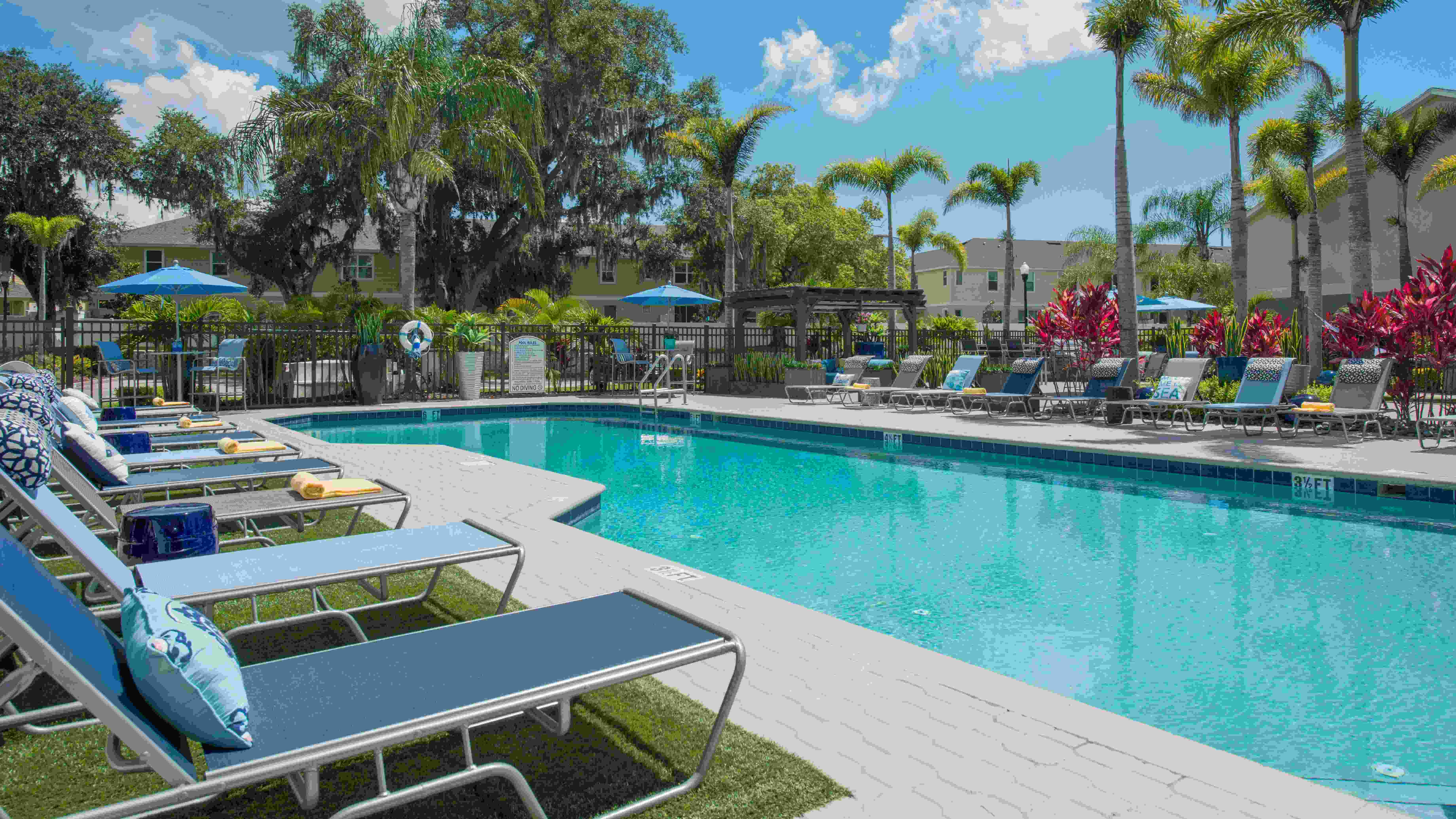 Immerse yourself in our welcoming community, where friendships bloom on our serene sundeck beside the inviting pool.