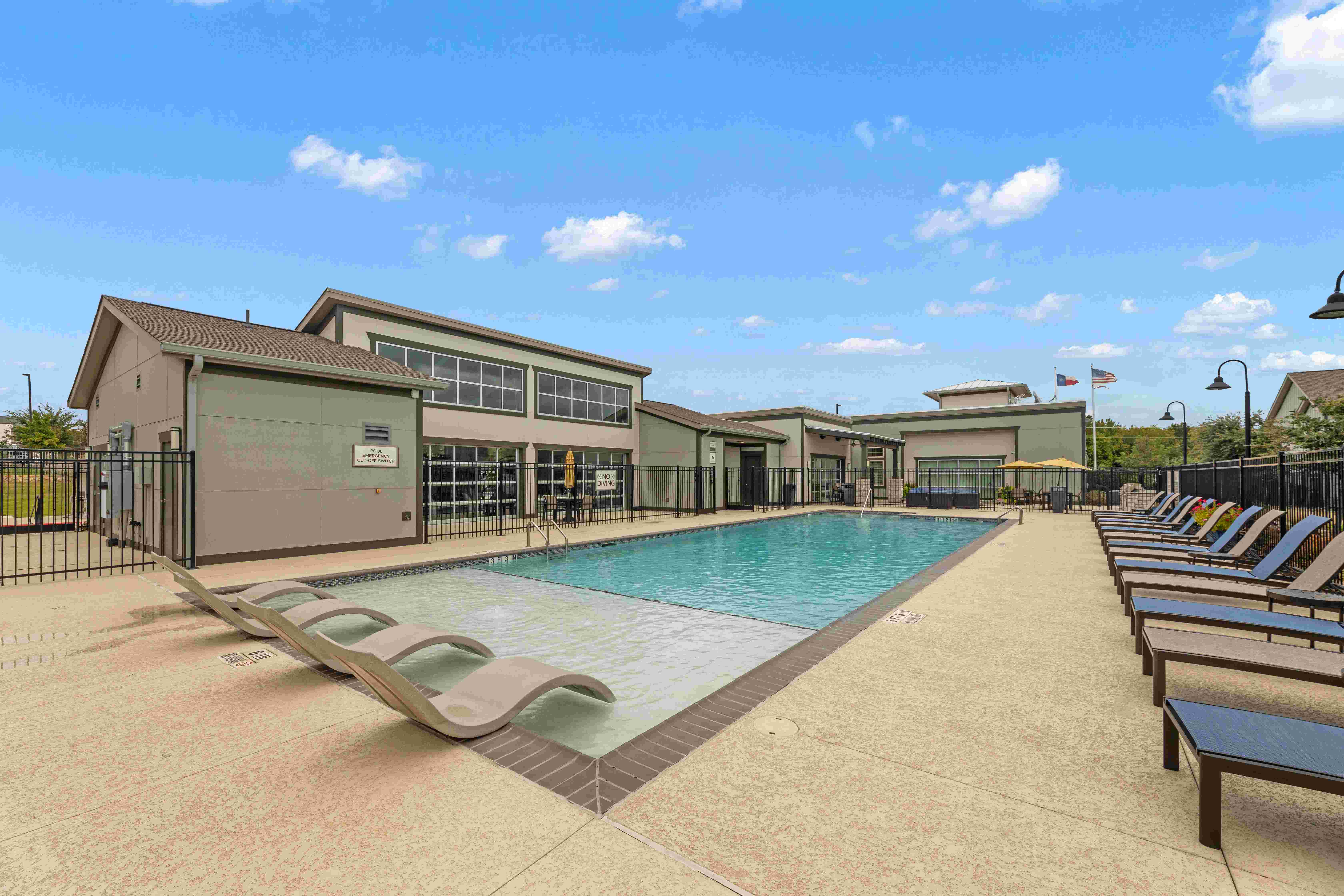 Luxury oasis-style pool