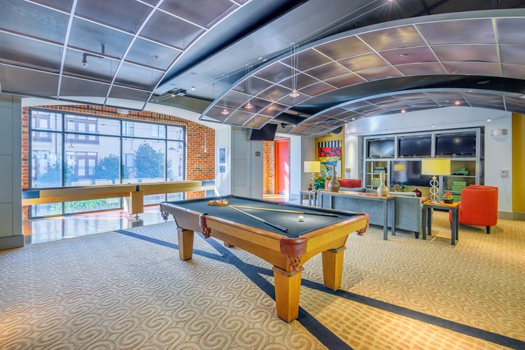 Clubhouse with billiards table