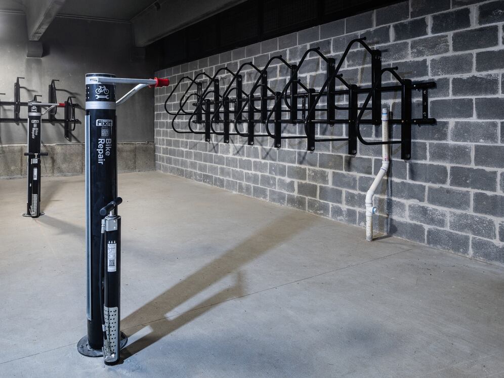 Bike storage and repair station