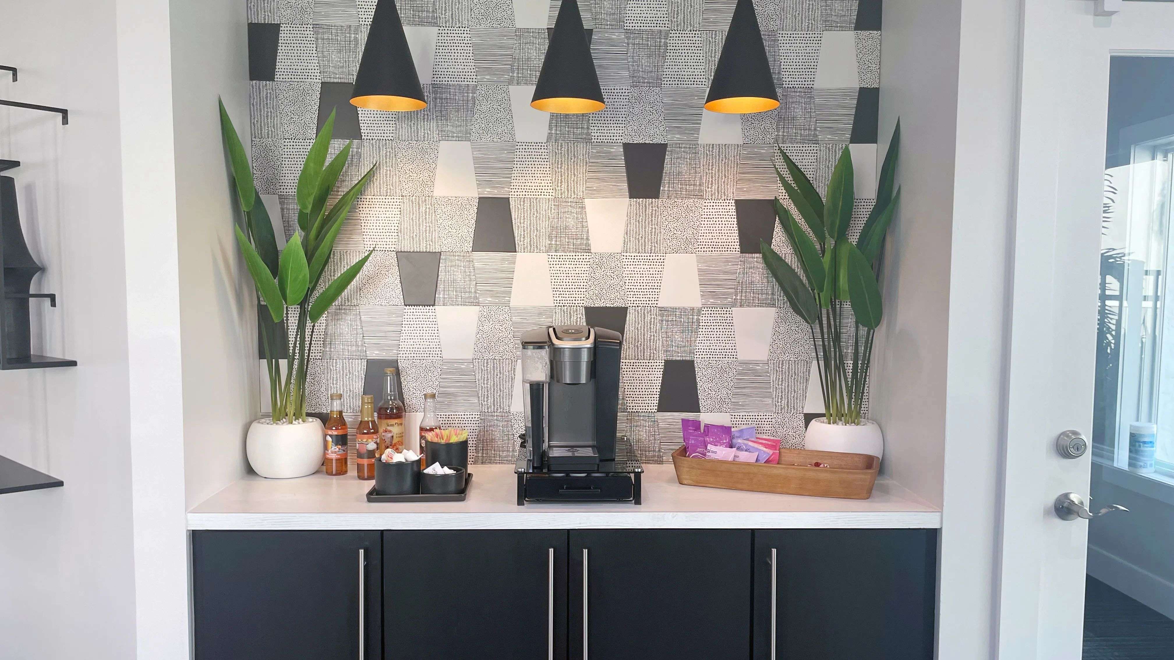 Savor a cup of complimentary coffee in our welcoming leasing office.