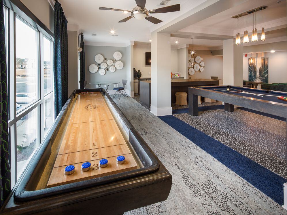 Lounge with game area