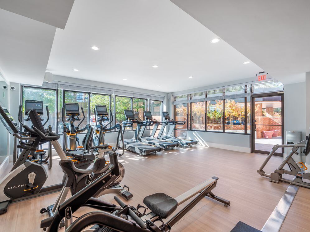 Fitness center with cardio equipment