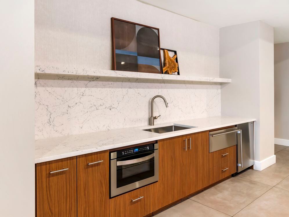 Resident lounge kitchenette