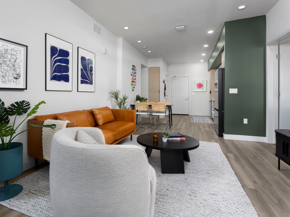 Finish Package I Living and dining areas with hard-surface flooring