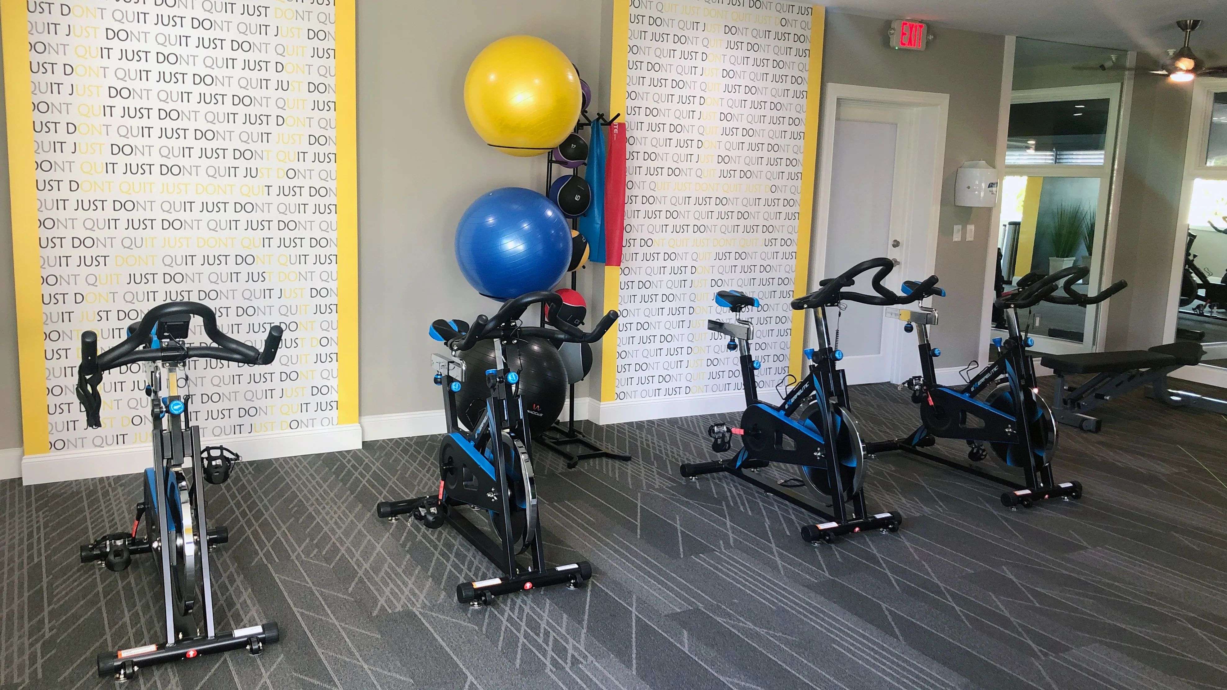 Get ready to break a sweat at our dedicated spinning zone. 