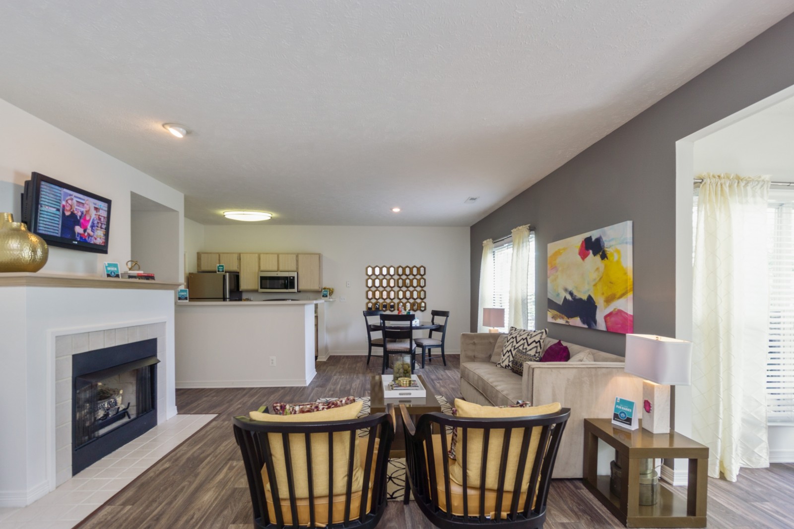 Beautiful wood-look flooring available at The Residence at Barrington in Aurora, OH