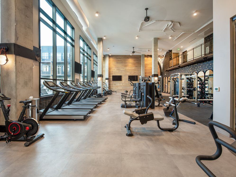 Fitness center with professional grade equipment