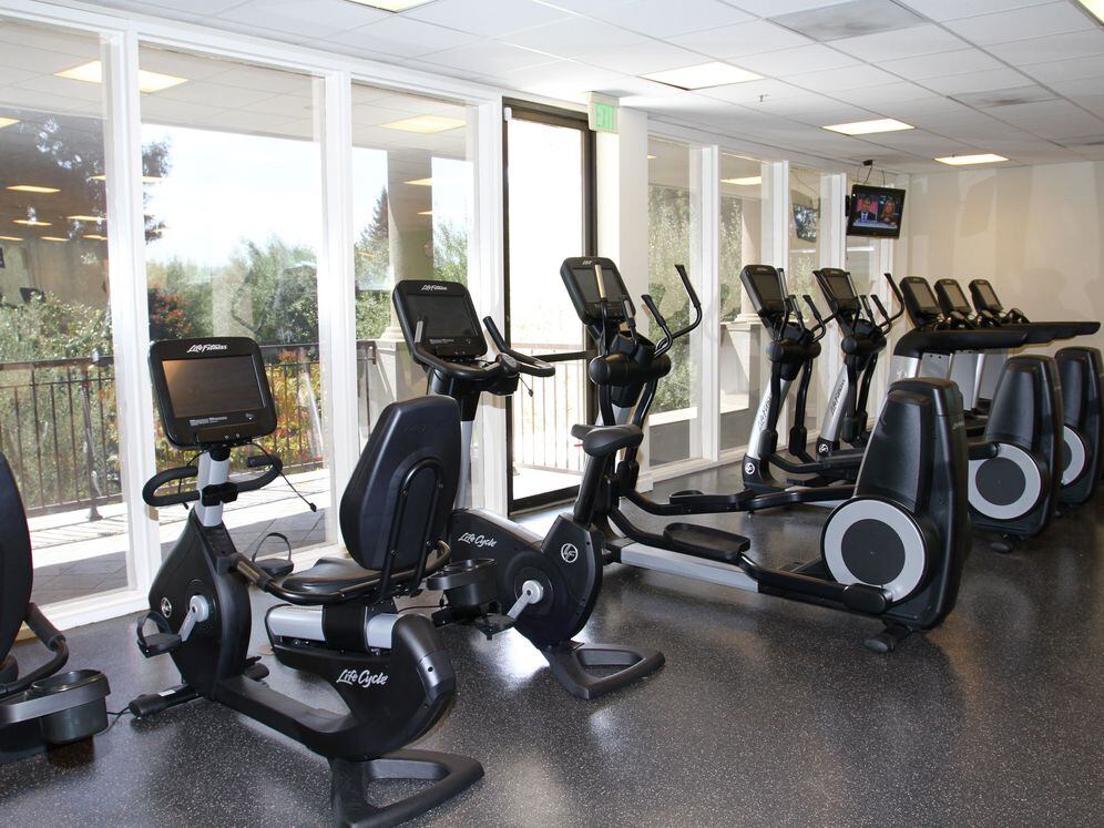 Fitness center with cardio equipment