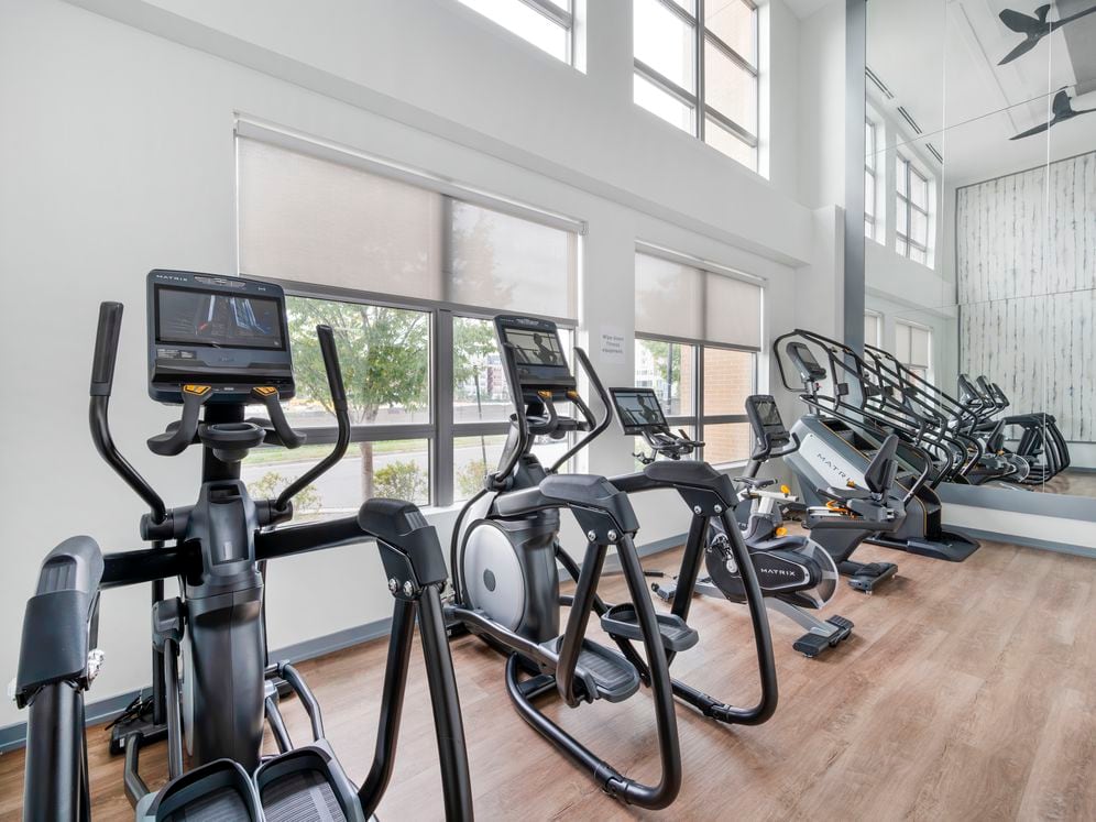 Fitness center with cardio equipment