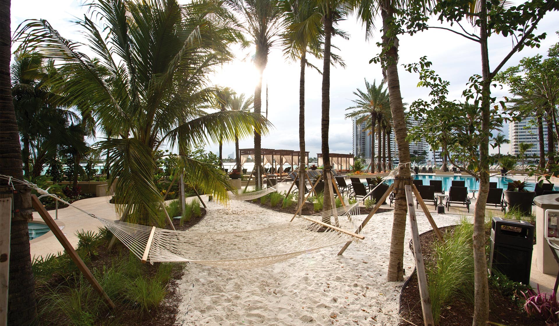 Read a book or magazine in one of our hammocks