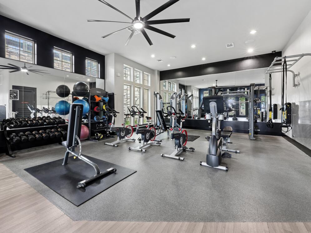 State-of-the-art fitness center with cardio and strength equipment