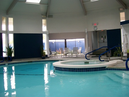 Heated indoor saltwater pool